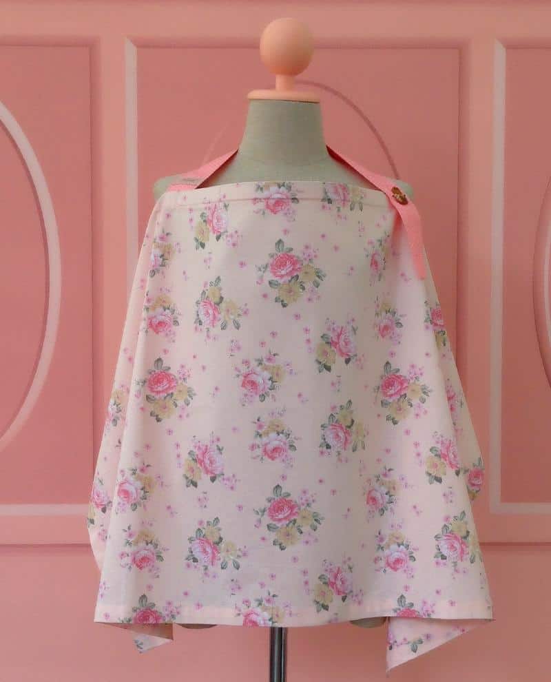 Pink Floral Nursing Cover Nitan