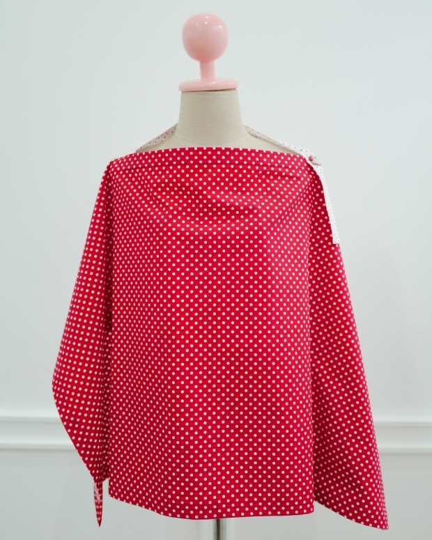 Red Polka Dot Nursing Cover Nitan