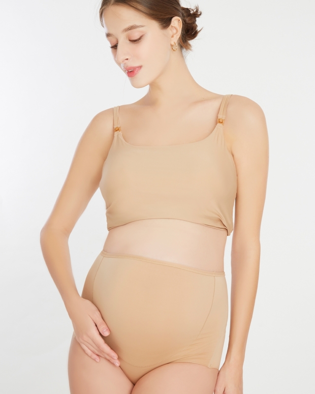Grow With Me Maternity & Postpartum Thong - Beige – Close to the Heart